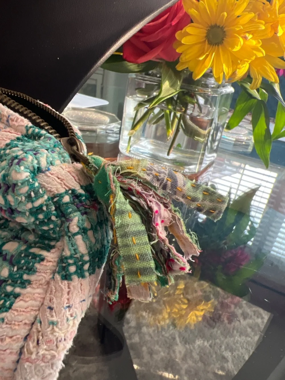 Kantha cosmetic bag